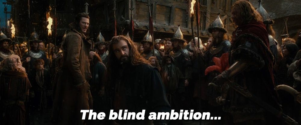  The blind ambition