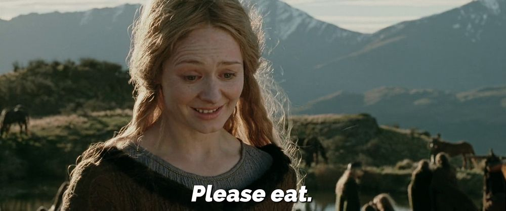  Please eat