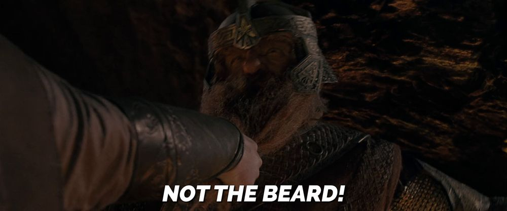  Not the beard