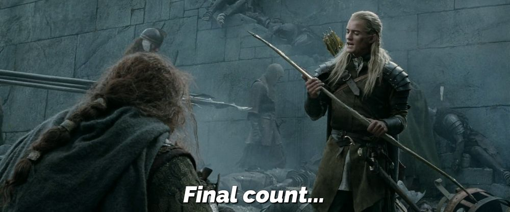  Final count