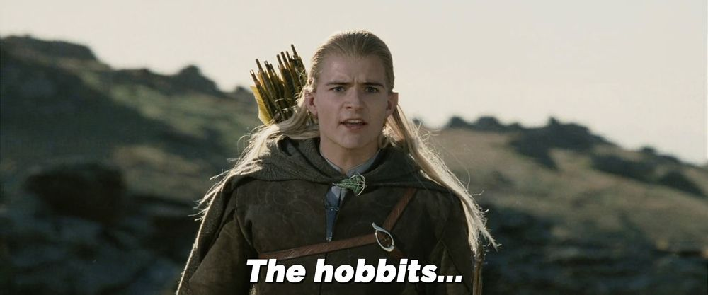  The hobbits