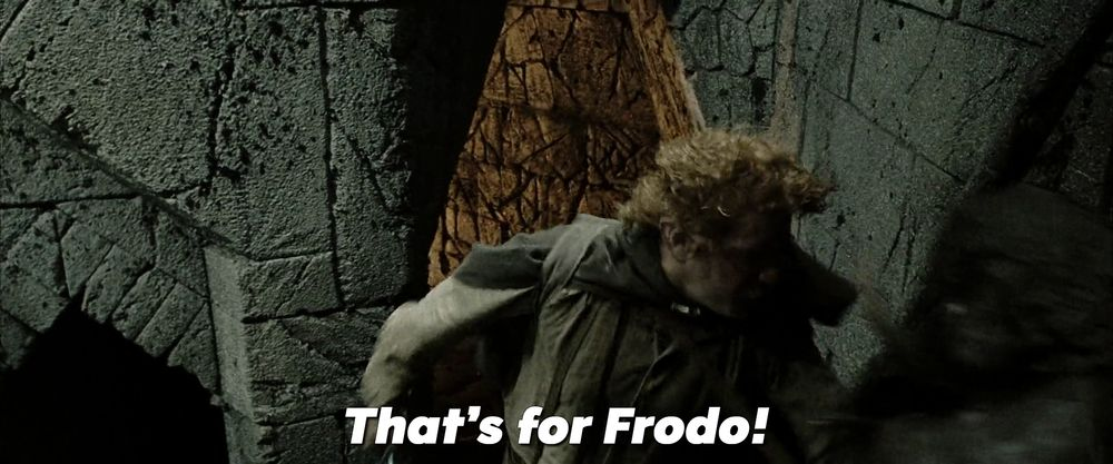  Thats for Frodo